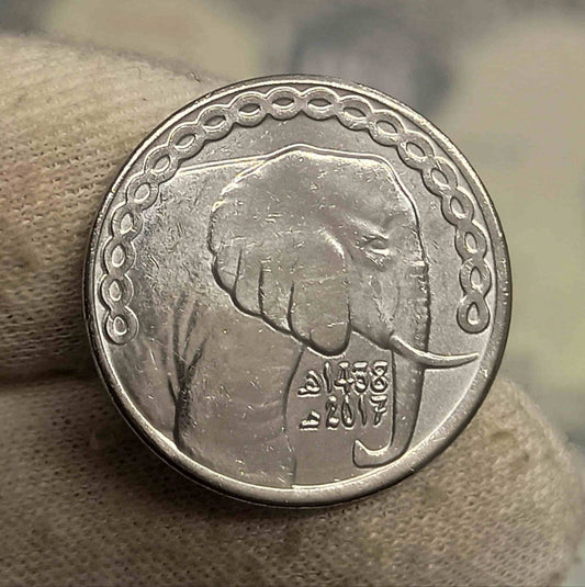 Algeria 5 Dinari 2017 Elefantul, Unc