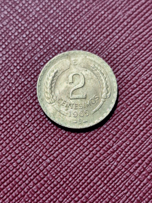 Chile, 2 centesimos 1965