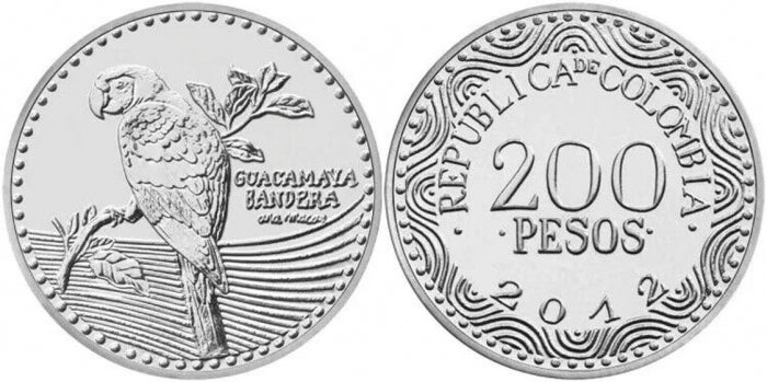 Columbia 200 Pesos  2023 UNC, pasare