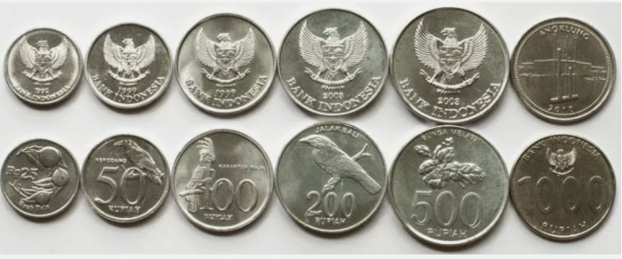 Indonezia set 6 monede  1992-2010 Animale, plante, UNC