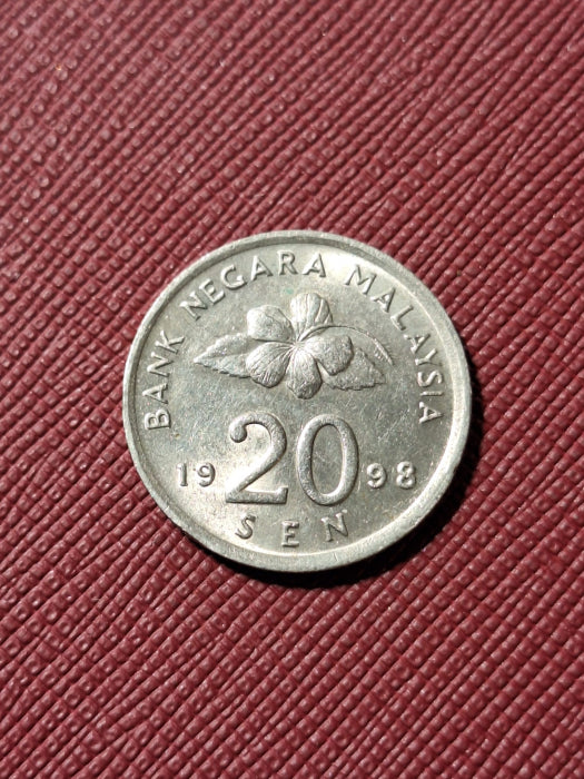 Malaezia 20 sen 1998