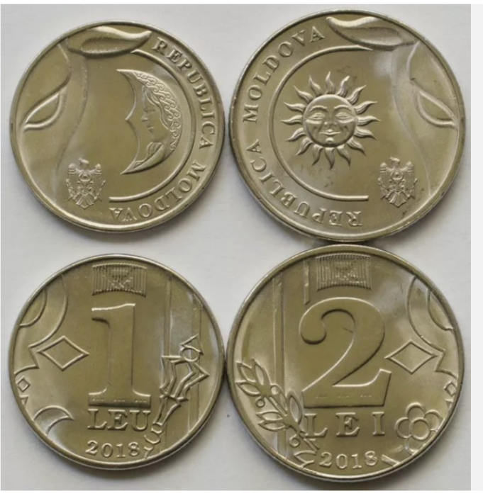 Moldova 2 monede set 2018 UNC