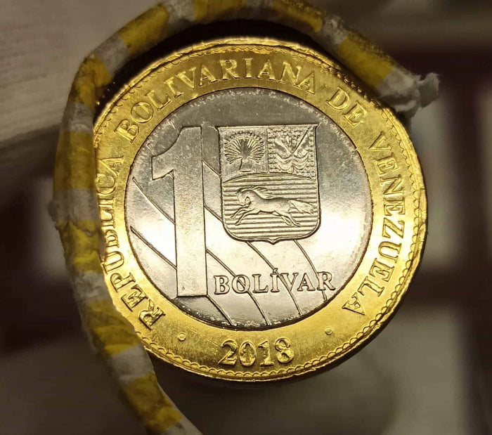 Venezuela 1 Bolivar Soberano 2018, Bimetal, UNC